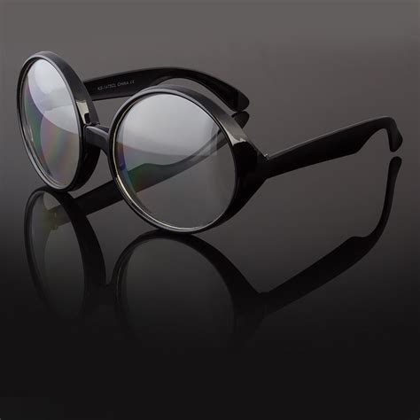Clear Glasses Oval Round Plastic Frame Women Large Big Eyeglasses 100 Uv Lenses
