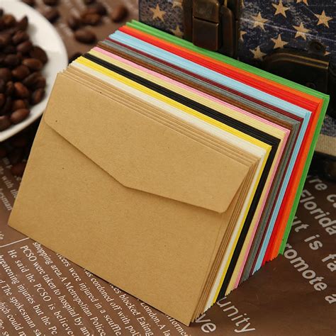 Xxc658 Color Blank Envelopes 100x70mm Bank Card Envelopes 120gms