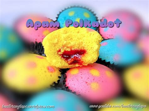 2 1/4 cawan tepung gandum. Apam Polkadot Gebu dan Lembut - Buat Orang Lapo