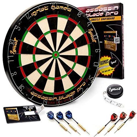 Ignatgames Professional Dart Board Kit Bristle Sisal Tournament