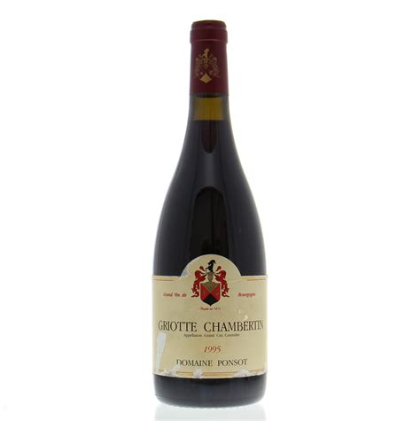 Griotte Chambertin 1995 Domaine Ponsot Buy Online Best Of Wines