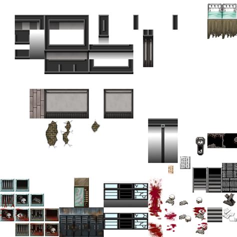 Horror Tiles Rpg Maker Vx Ace Sprites For Games Fasrfetish