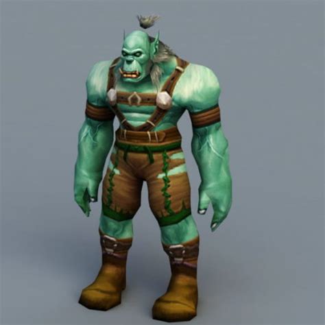 Warcraft Orc Character Free 3d Model Max 123free3dmodels