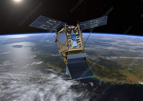 Sentinel 5p Satellite In Orbit Artwork Stock Image C0403026
