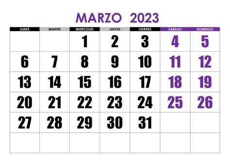 Calendario 2023 Fechas Importantes De Marzo Periodico Imagesee