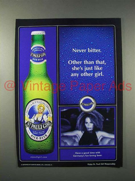 2004 St Pauli Girl Beer Ad Never Bitter