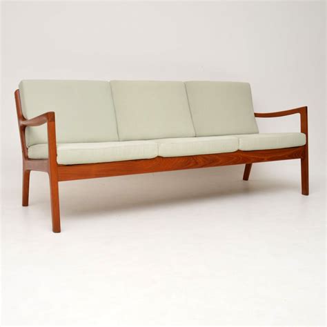 1960s Danish Teak Vintage 3 Seat Sofa By Ole Wanscher Retrospective
