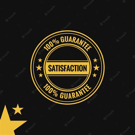 Premium Vector 100 Satisfaction Guaranteed Badgefree Vector Graphic Easily Incorporated Into