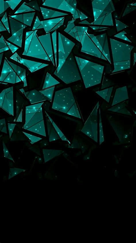 Green Shards Wallpapers Wallpaper Cave
