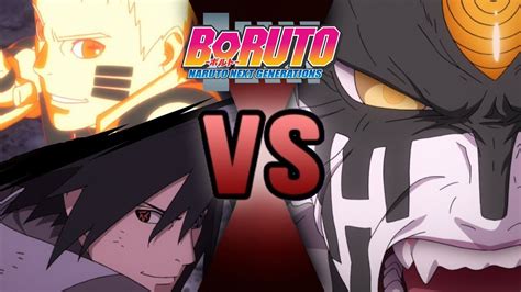 Naruto And Sasuke Vs Momoshiki Boruto Naruto The Next Generations