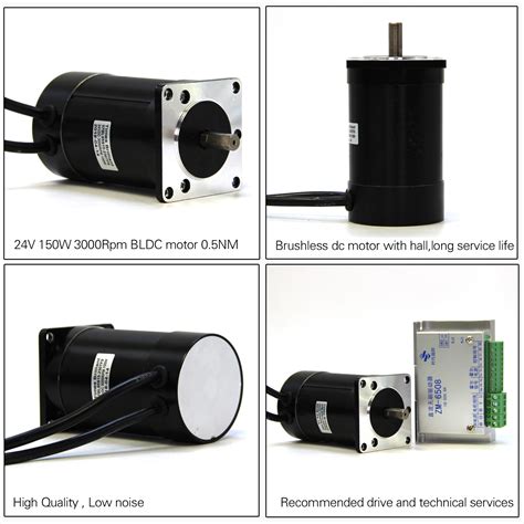 57mm Dc Brushless Motor 24v 150w 3000rpm High Speed And Current 8a Bldc