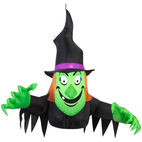 Gemmy 35 Ft X 35 Ft Lighted Witch Halloween Inflatable In The