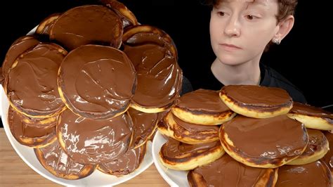 Nutella Pancakes [asmr Mukbang Soft Eating Sounds] Youtube