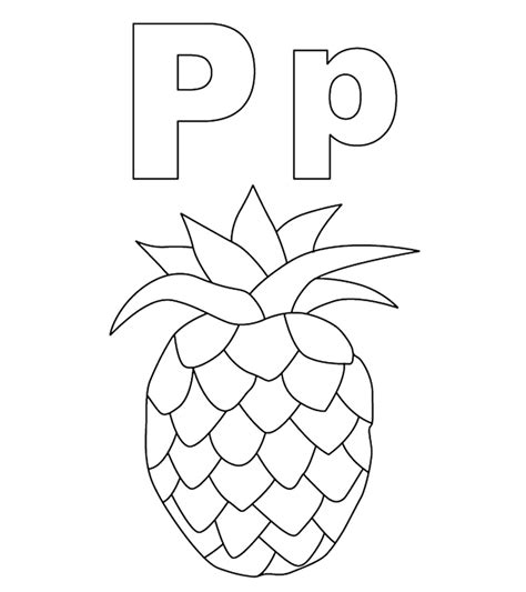 Coloring Pages With Letter P Coloring Pages