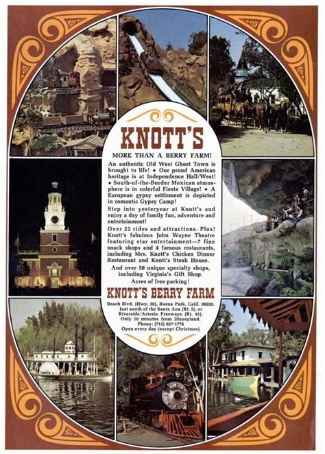 Vintage Knotts Berry Farm See The Southern California Amusement Park
