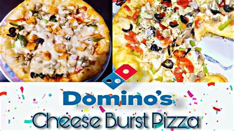 Dominos Pizza Cheese Burst Pizza Recipe চুলায় তৈরি ডমিনোজ পিৎজা