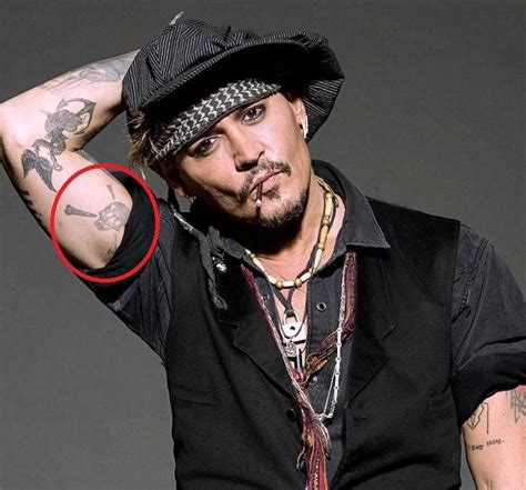 Johnny Depp Tattoos Johnny Depp Tattoos Pictures Images Pics Photos Of His Tattoos The Jack