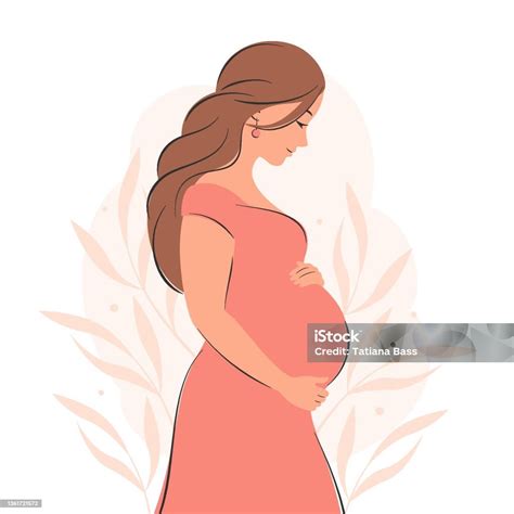Pregnant Woman 011 Stock Illustration Download Image Now Pregnant Women One Woman Only