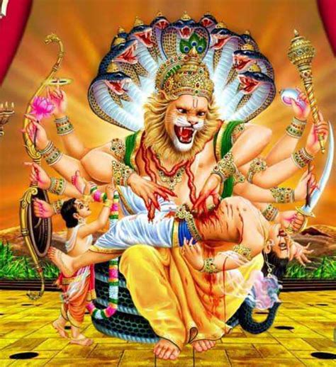Narasimha Avatar L Fourth Avatar Of Vishnu Hindu Mythology Blog