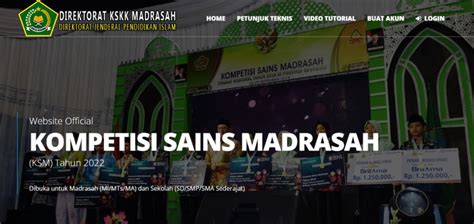 Hasil Kompetisi Sains Madrasah KSM Kabupaten Kota Diumumkam Hari Ini
