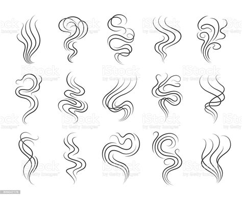 How to easily draw 2d landscapes in photoshop ep. Smoke Smell Line Icons Stock Vector Art & More Images of ...