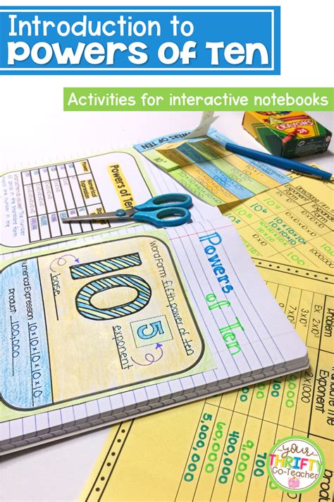 Powers Of 10 5th Grade Powers Of Ten Interactive Notebook Activities