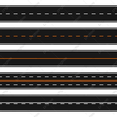 Straight Road Vector Design Images Horizontal Straight Seamless Roads