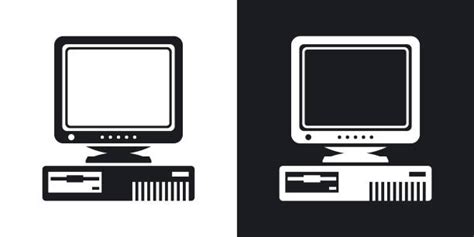 Old Computer Illustrations Royalty Free Vector Graphics