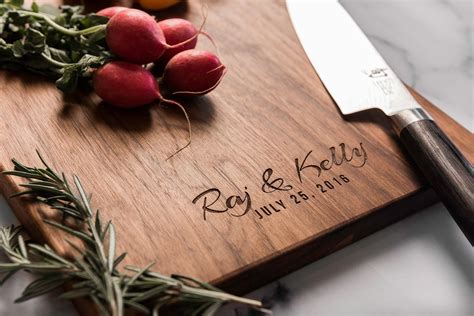 Personalized Custom Charcuterie Board With First Names And Date