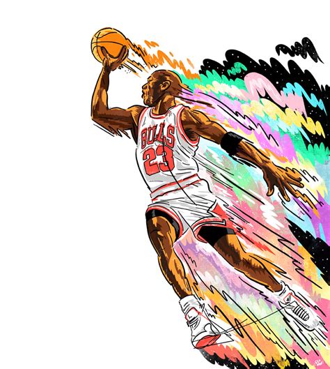 Jordan Cartoon Clipart Basketball Drawing Transparent Michael Jordan