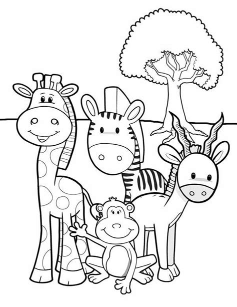 African Safari Animal Coloring Pages Animal Coloring Pages Zoo