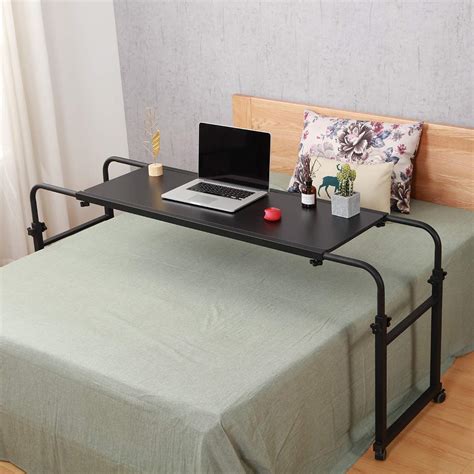 Buy Overbed Table With Wheels Overbed Desk Over Bed Desk King Queen Bed