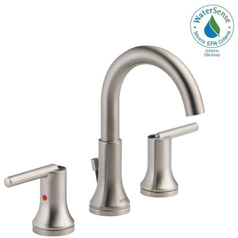 Black stainless debuted at kbis 2017, where those in the kitchen and bath industry could witness firsthand the versatility and beauty of this new finish option. Delta Trinsic 8 in. Widespread 2-Handle Bathroom Faucet ...