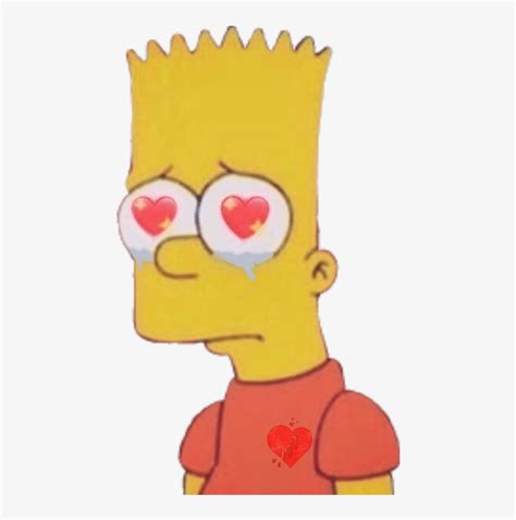 Love Bart Simpson Sad Transparent Png 747x747 Free Download On Nicepng