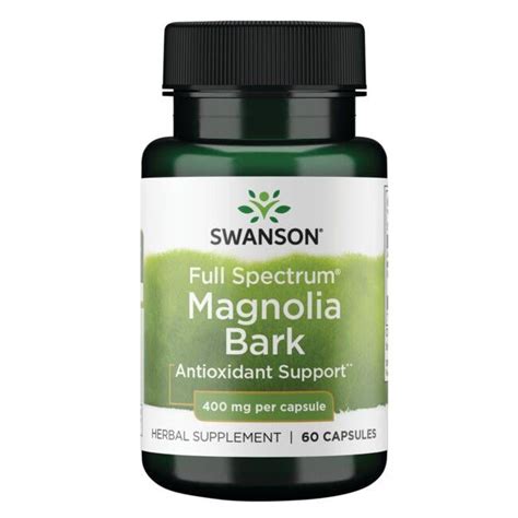 Magnolia Bark Supplement 400 Mg Swanson Health Products