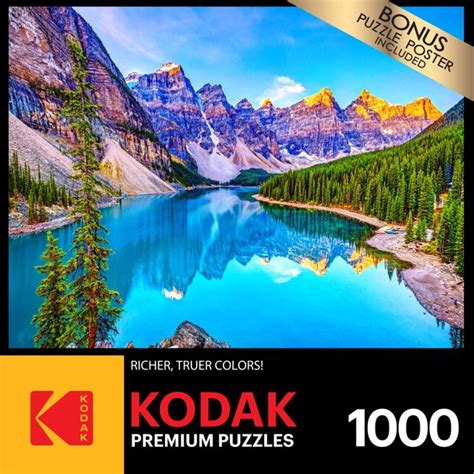Cra Z Art Kodak 1000 Piece Moraine Lake Banff Canada Adult Jigsaw