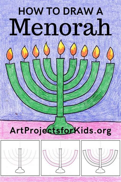 How To Draw A Menorah · Art Projects For Kids