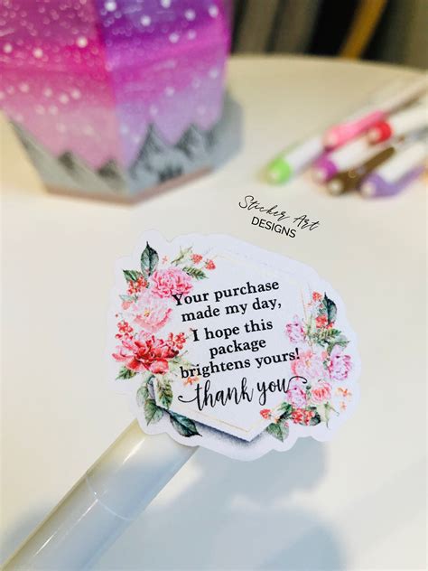 35 Thank You Stickers Happy Mail Labels Packaging Stickers Etsy