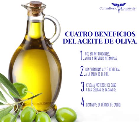 4 beneficios del aceite de Oliva Salud Nutrición Belleza Salud y