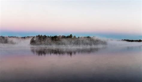 Island On A Forest Lake Stock Image Image Of Morning 108161129