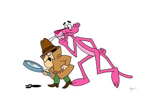 The Pink Panther Cartoon Instant Download Printable Digital Drawing Etsy