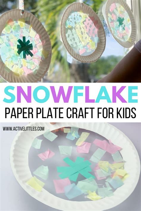 Snowflake Paper Plate Craft For Kids Active Littles Paper Plate