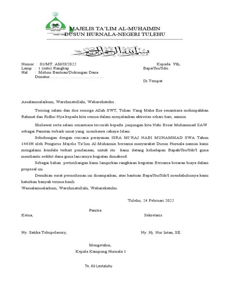 Surat Pengantar Proposal Pdf