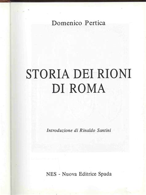 Storia Dei Rioni Di Roma Dr Books