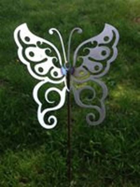 Decorative Metal Butterfly Yard Stake Etsy