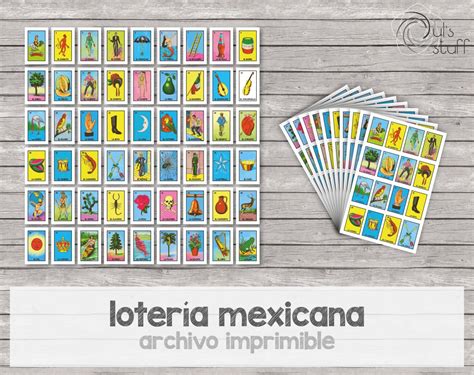 Completa 54 Cartas De La Loteria Mexicana Para Imprimir Pdf