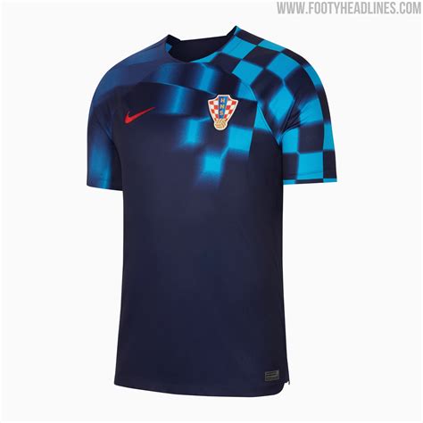Croatia 2022 World Cup Home And Away Kits Released Footy Headlines