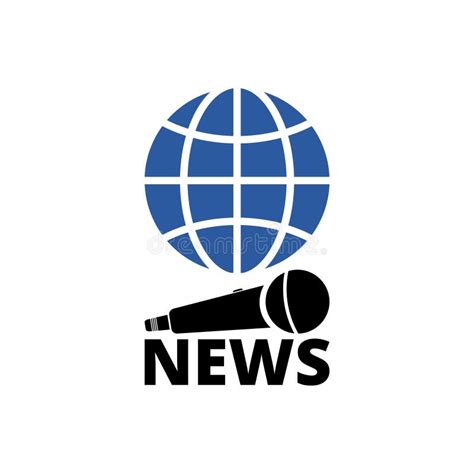 News World Simple Icon Or Logo Global News Concept Icon Stock Vector