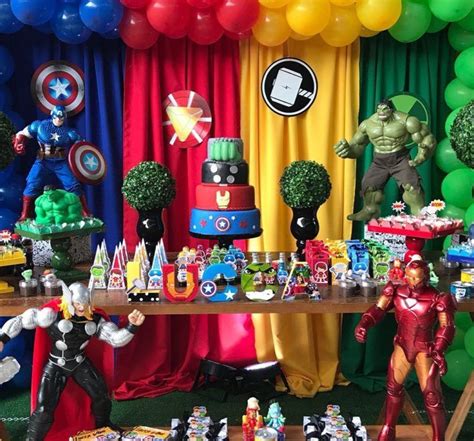 Festa Vingadores 70 Ideias Poderosas E Passo A Passo Para Fazer A Sua Avengers Theme Birthday