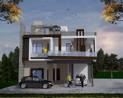 Pin By Azhar Masood On 3d Elevation Modern Bungalow Exterior